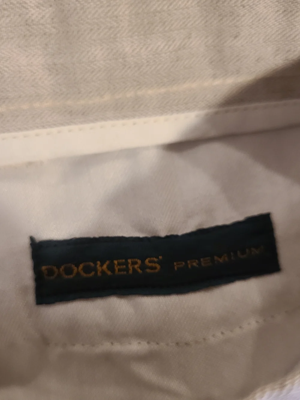 Dockere Premuim Light Khaki Color Men's Linen Blend Pants - Classic Straight Fit